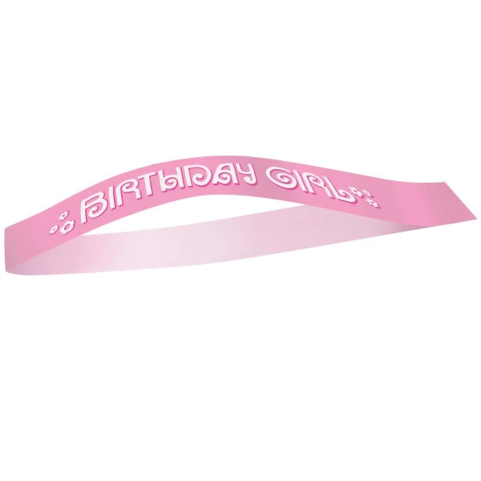 image 1 of Birthday Girl Deluxe Satin Sash