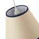 image 3 of Traditional Rattan Tweed Lamp Shade with Navy Blue Cotton Fabric Trims Blue