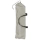 image 4 of Harbour Housewares Folding Beach Lounger - Matt Black/Beige