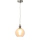image 3 of Set of 2 Barnum - Clear Glass Globe Chrome Retro Pendant Fittings