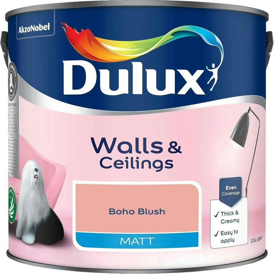 image 1 of Dulux Matt 2.5L Boho Blush