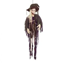 Laughing Witch Halloween Animated Prop Hanging Decoration 170cm