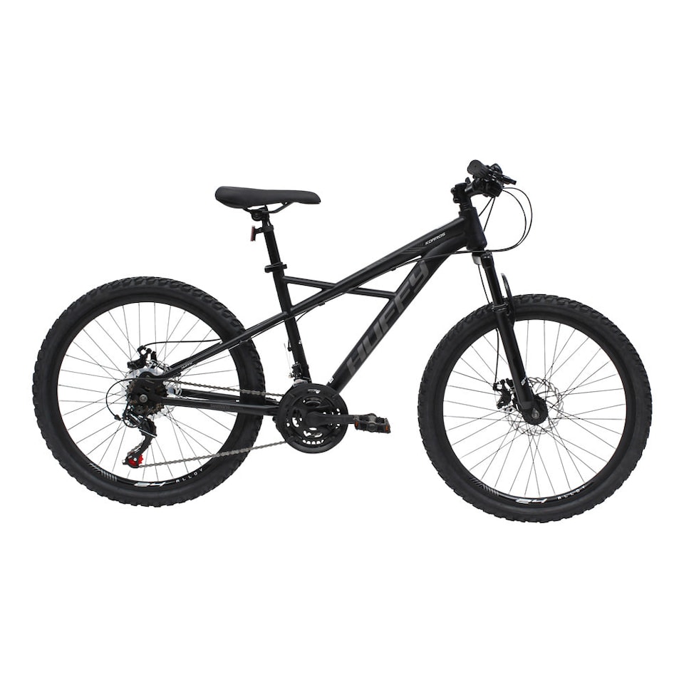 image 1 of HUFFY Korros 24-Inch 21-Speed Black Hardtail Mountain Bike (24382W)