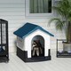 image 2 of PawHut Dog Kennel for Outside, for XS and S Dogs, 80 x 69 x 76cm, Blue