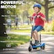 image 3 of HOMCOM Foldable Powered Scooter 120W w Adjustable Seat and Brake | Blue