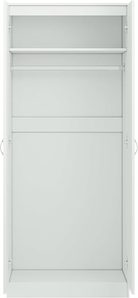 image 1 of LUXURY White Mirrorred 2 Door Soft close wardrobe - height 180 cm