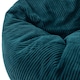image 5 of Kingston Cord Adults Bean Bag Chair and Pouffe, Ready Filled Beanbag and Footstool Teal | Green | Teal Green | 2