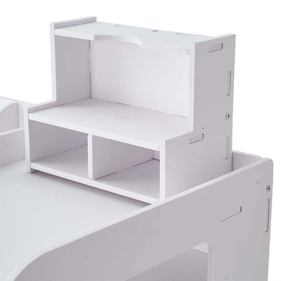 image 1 of Living and Home Desktop Letter Tray Desk Organizer | White