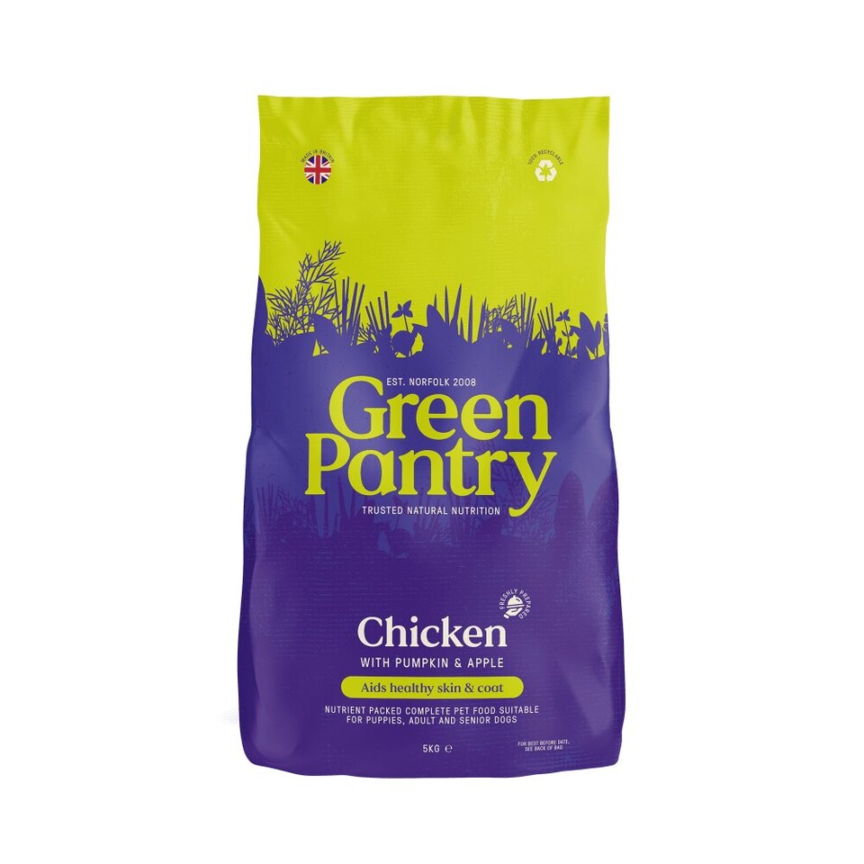 Green Pantry Skin & Coat Support Natural Dog Food Chicken with Pumpkin & Apple 5kg