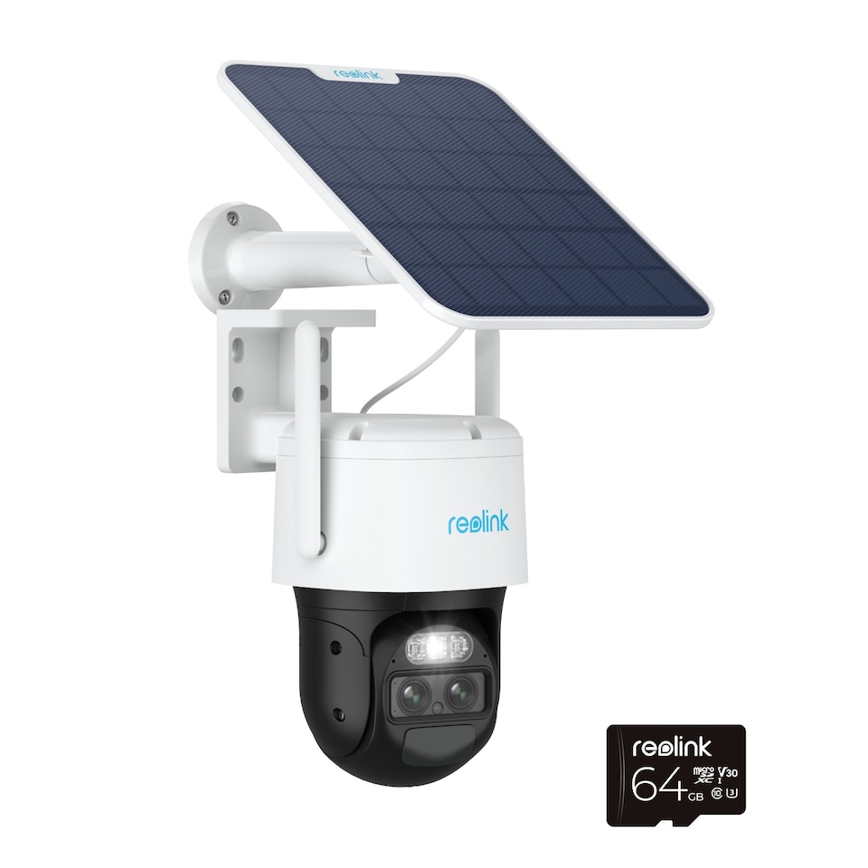 image 1 of Reolink Advantage Series G770 4K PTZ Battery 4G LTE Outdoor Security Camera with Solar Panel + 64GB