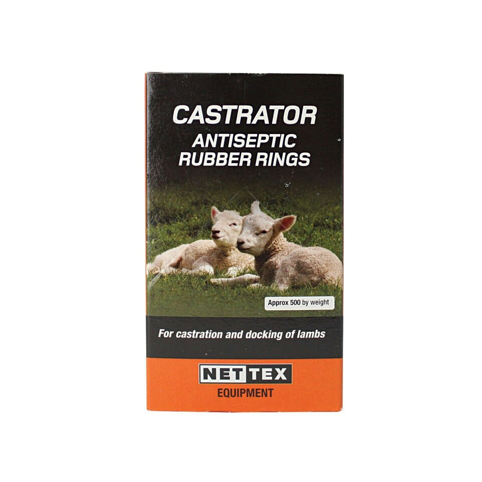 image 1 of Nettex Castrator Antiseptic Rubber Rings For Lambs