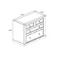 image 5 of Core Products Corona White, 2+2 Drawer Chest H103.8cm x W91cm x D47cm White