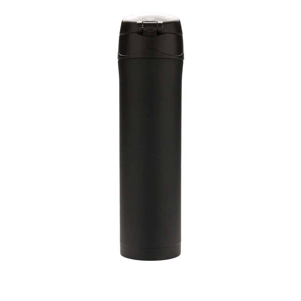 image 1 of XD Collection Lockable Recycled Stainless Steel Vacuum Insulated Flask - Black - One Size