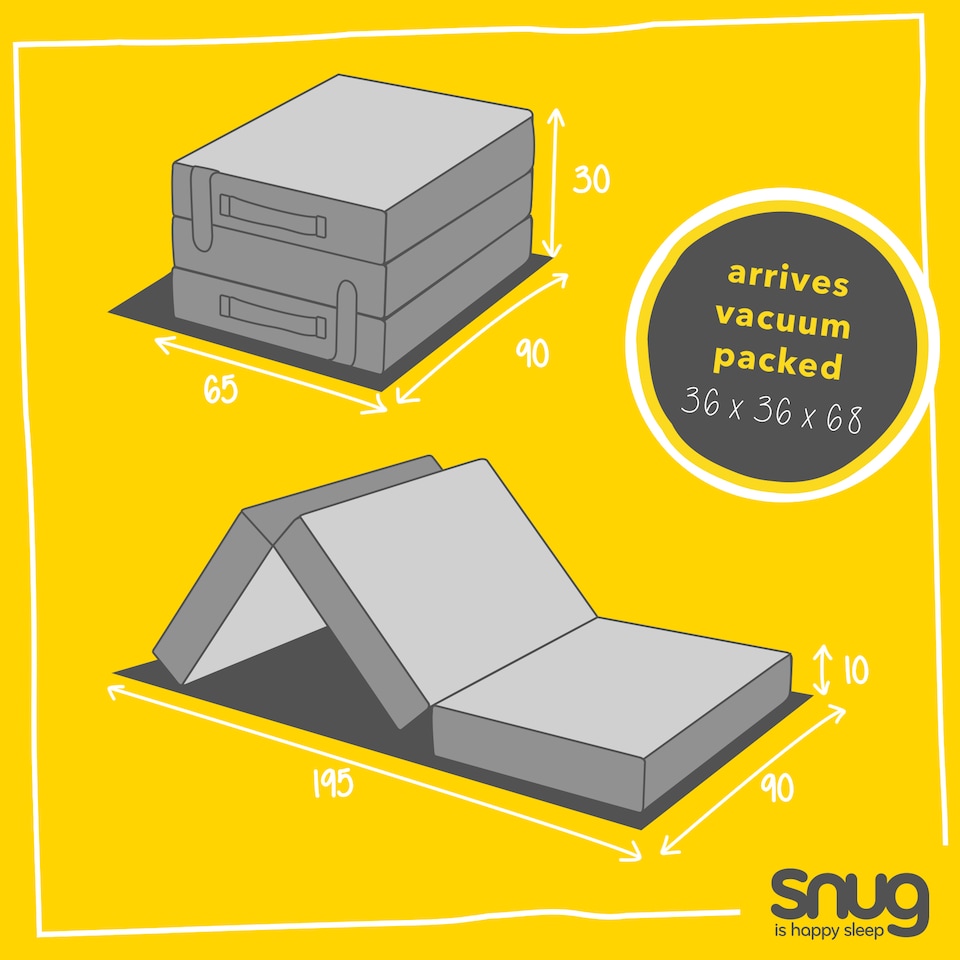 image 1 of Snug Magic Foldable Mattress