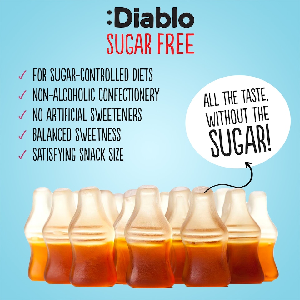 image 1 of Diablo Sugar Free Cola Bottles 75g