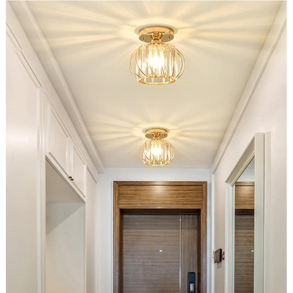 image 1 of Modern Flush Mounted Ceiling Light Gold