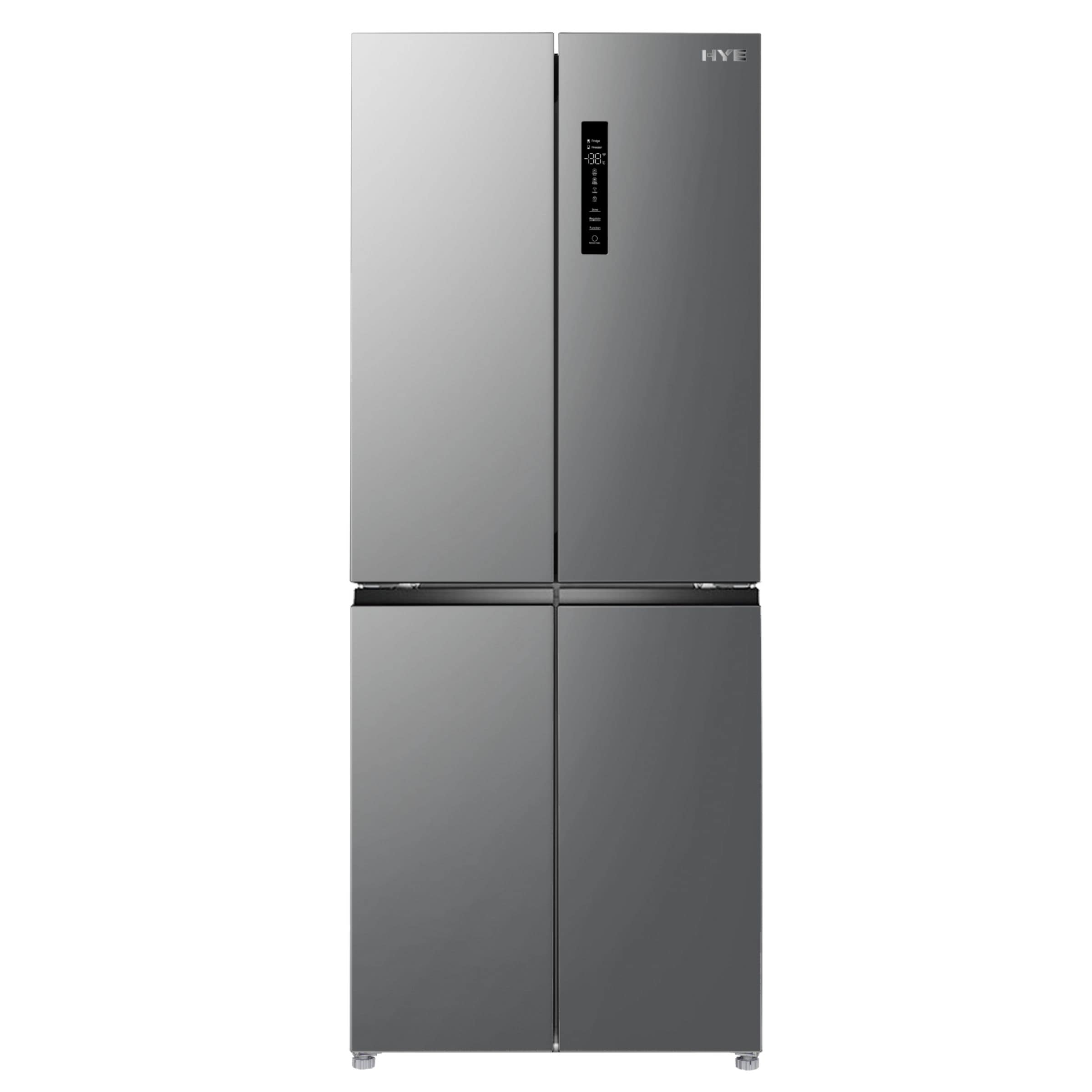HYE 394 Litre No Frost Cross Door American Fridge Freezer, 70cm, Silver - RF01AMCD394S07