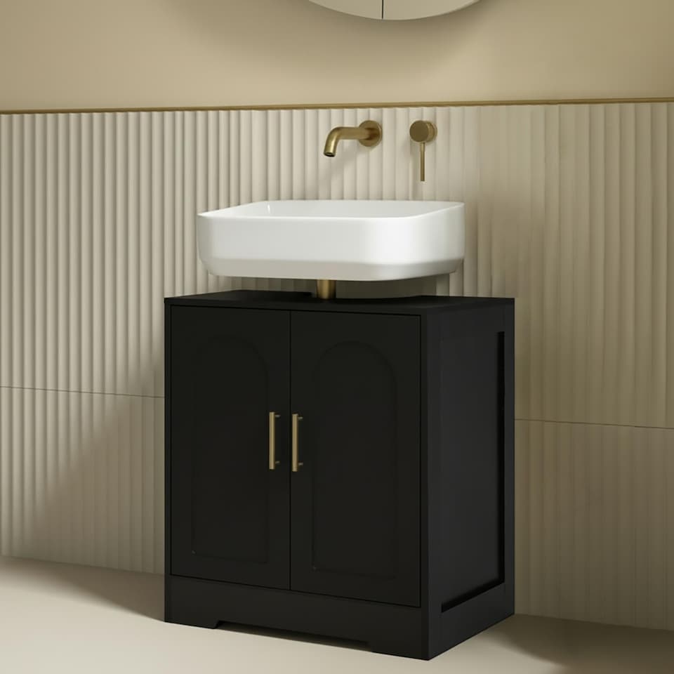 image 1 of OHS Arch Undersink Bathroom Cabinet MDF Under Basin Storage