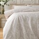 image 3 of Bridgerton By Catherine Lansfield Regal Birds Soft Velvet Duvet Cover Set Natural Cream | Natural | Single