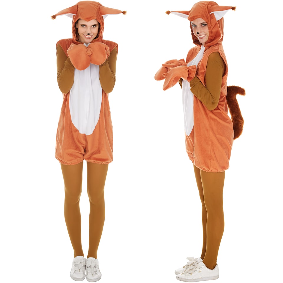 image 1 of Squirrel Costume | Brown | brown/white | M | 1