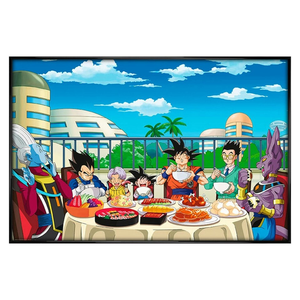 image 1 of Gloss Black Framed Dragon Ball Super Feast Maxi Poster