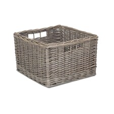 Square Antique Wash Unlined Storage Basket Brown | Brown | M