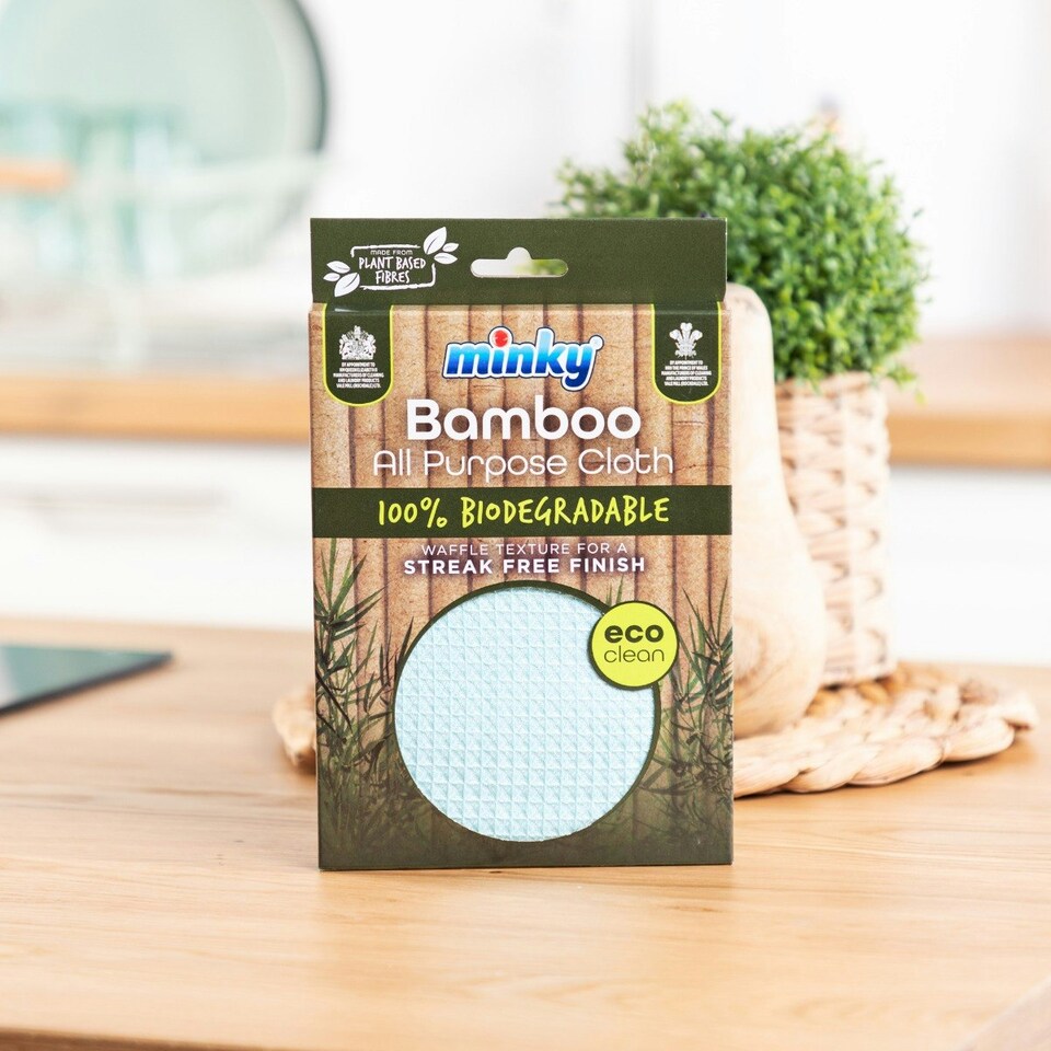 image 1 of Bamboo All Purpose Cleaning Cloth Pack of 9