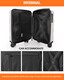 image 7 of Hard Shell Cabin Luggage 40x30x20 Carry On Suitcase TSA Lock | White | White | Cabin Bag