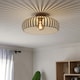 image 2 of EGLO Mogano 3 Sandy Steel Minimalist, Caged Style Ceiling Light
