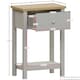 image 3 of Vida Designs Arlington 1 Drawer Console Table With Shelf, Grey & Oak