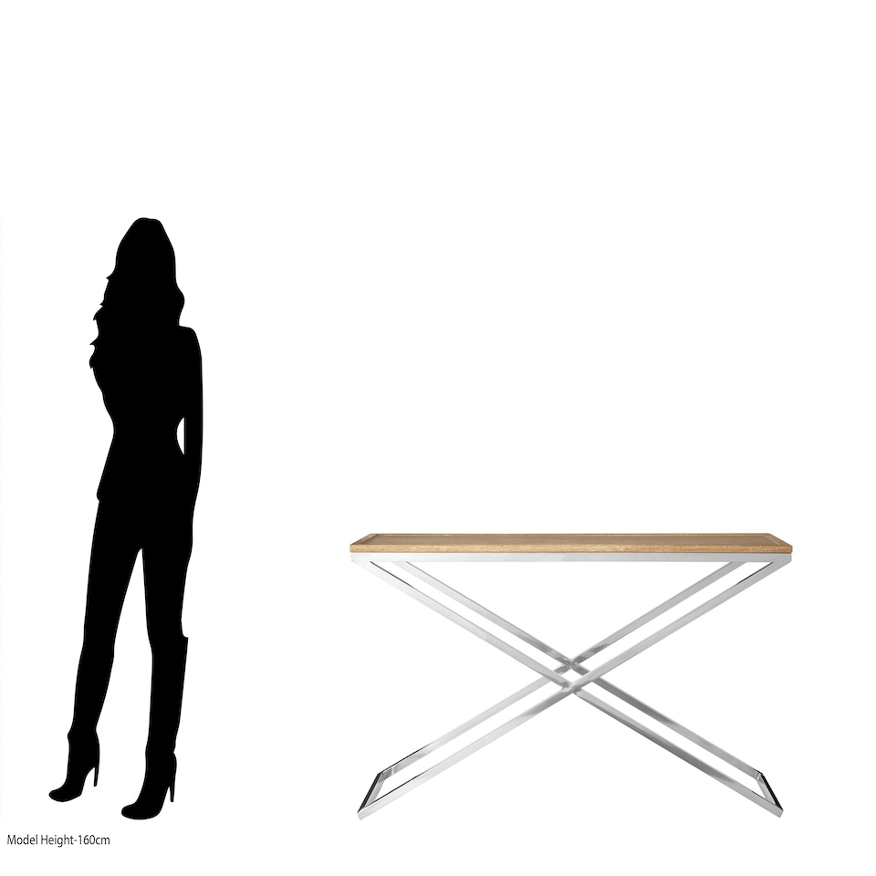 image 1 of Sleek Console Table, Modern Design Hallway Table For Hallway, Distinctive Sofa Table For Livingroom Gold