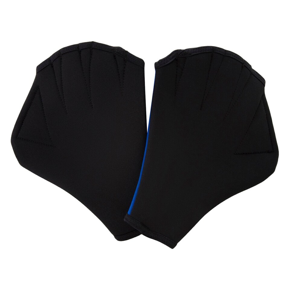 image 1 of Unisex Adult Swimming Gloves Neoprene Aqua Fitness Aqua Workout Gear | Blue | Blue | Large | 1