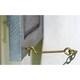 image 5 of Primrose Arched Glass Garden Mirror with Wooden Shutters