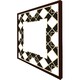 image 3 of Art dco diamond border (Picture Frame) White | S