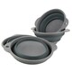 image 2 of TPR Folding Bowl (set of 4) Grey
