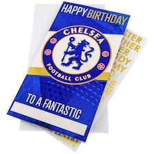 Chelsea FC Customisable Birthday Card - Blue/White - One Size