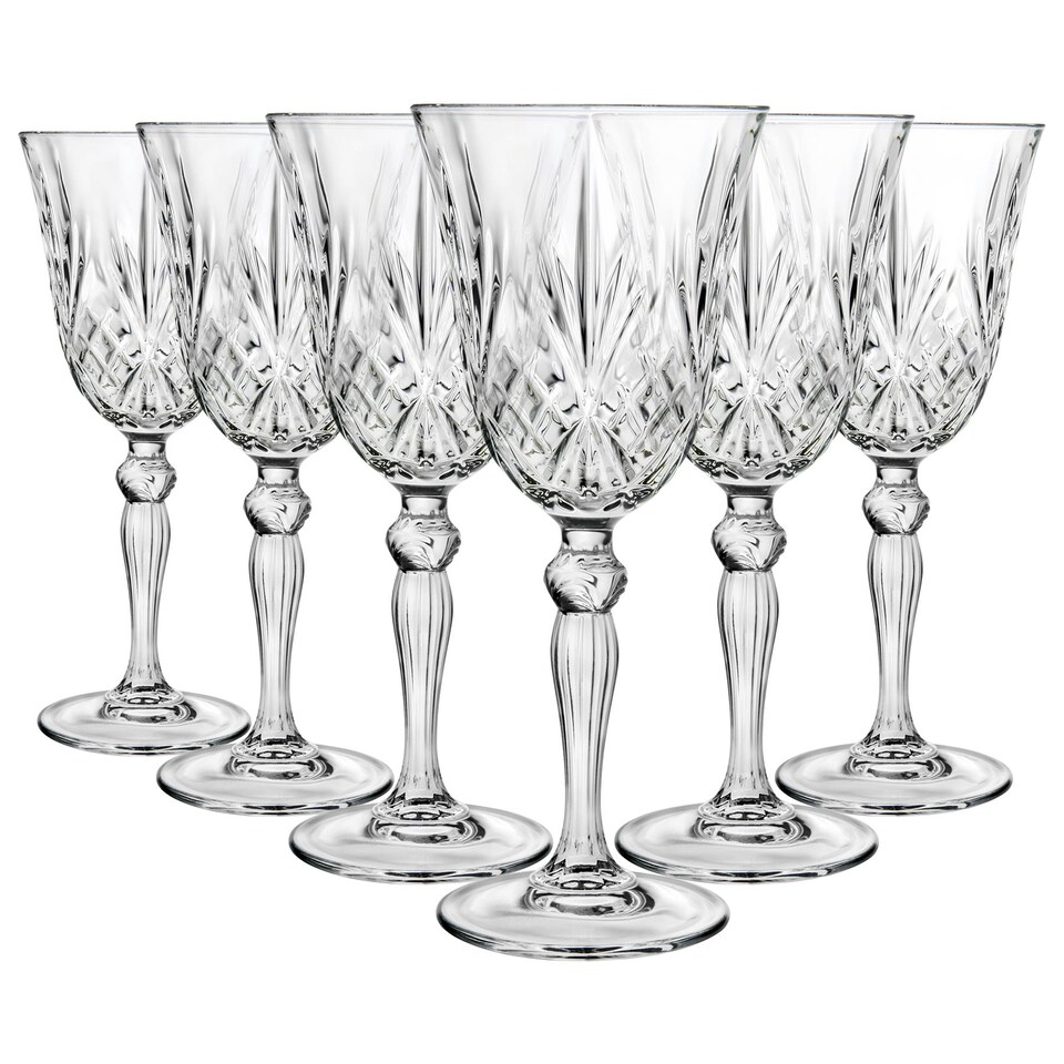 image 1 of RCR Crystal Melodia White Wine Glasses - 210ml - Pack of 6