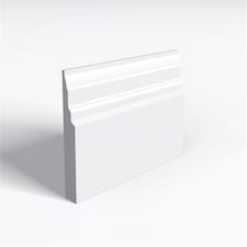 Pack of 15 (Total 15 Units) - Moisture Resistant MDF Primed Castle Skirting Board & Rebate - 18mm (T) x 169mm (H) x 4200mm (L)