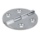 image 6 of Polished Door Circular Hinge 10 Pack Stainless Steel 64mm diameter 316 Marine Cabin