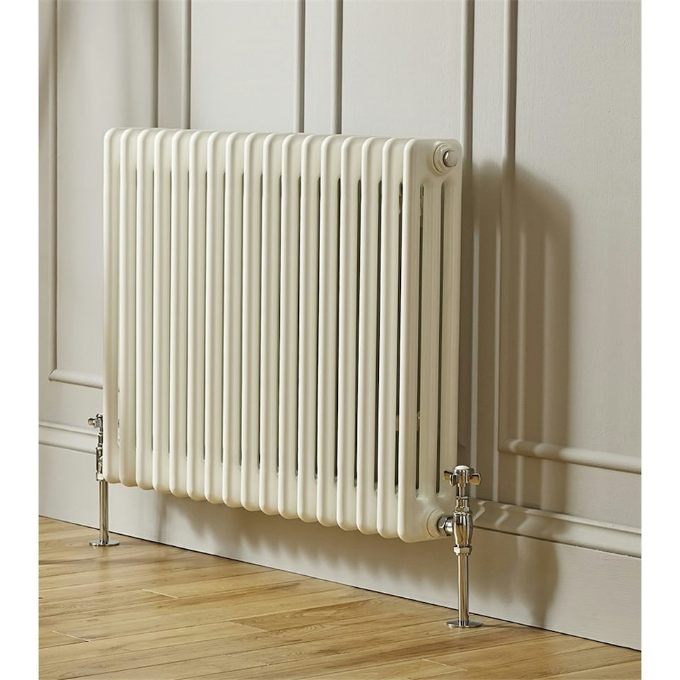 image 1 of 400mm (H) x 830mm (W) - White Horizontal Radiator (New Yorker Classic) - 4 Columns - (0.6m x 0.83m) - Depth 148mm