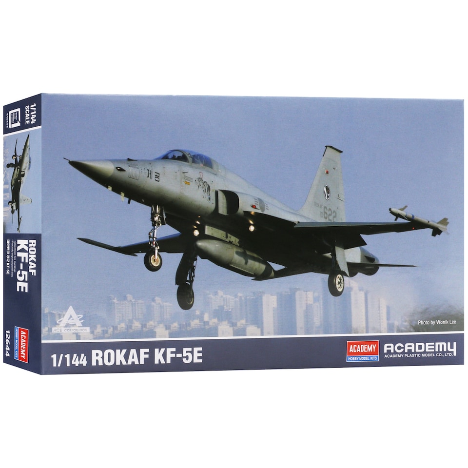 image 1 of Academy ROKAF KF-5E Fighter Aircraft Military Model Kit Scale 1 144