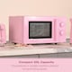 image 7 of Hamilton Beach Miami Manual 800W Microwave - Flamingo Pink