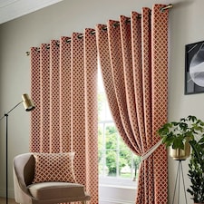 Cotswold Eyelet Curtain - Orange - 229 cm x 182 cm