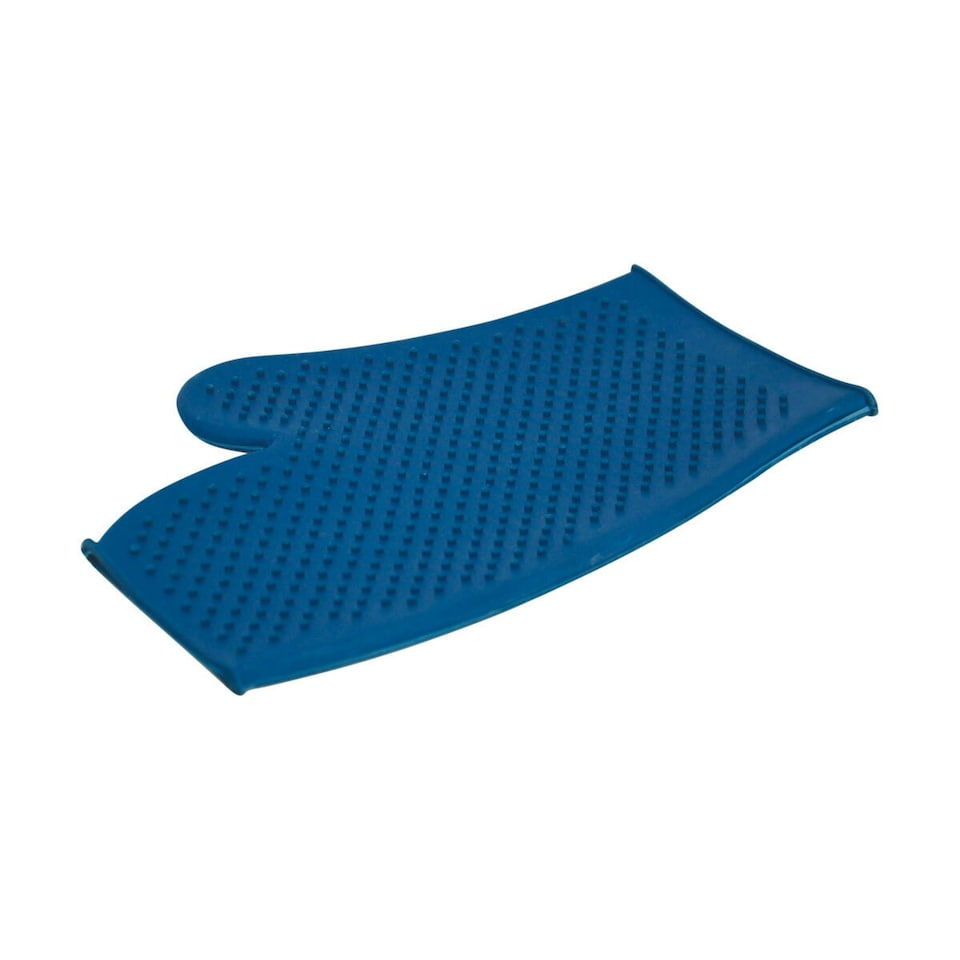 Lincoln Rubber Grooming Mitt - Blue - One Size