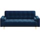 image 8 of Yaheetech Velvet Convertible Sofa Bed Grey