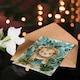 image 4 of Cute Baby Lion Cub Playing In Jungle Watercolour Birthday Card