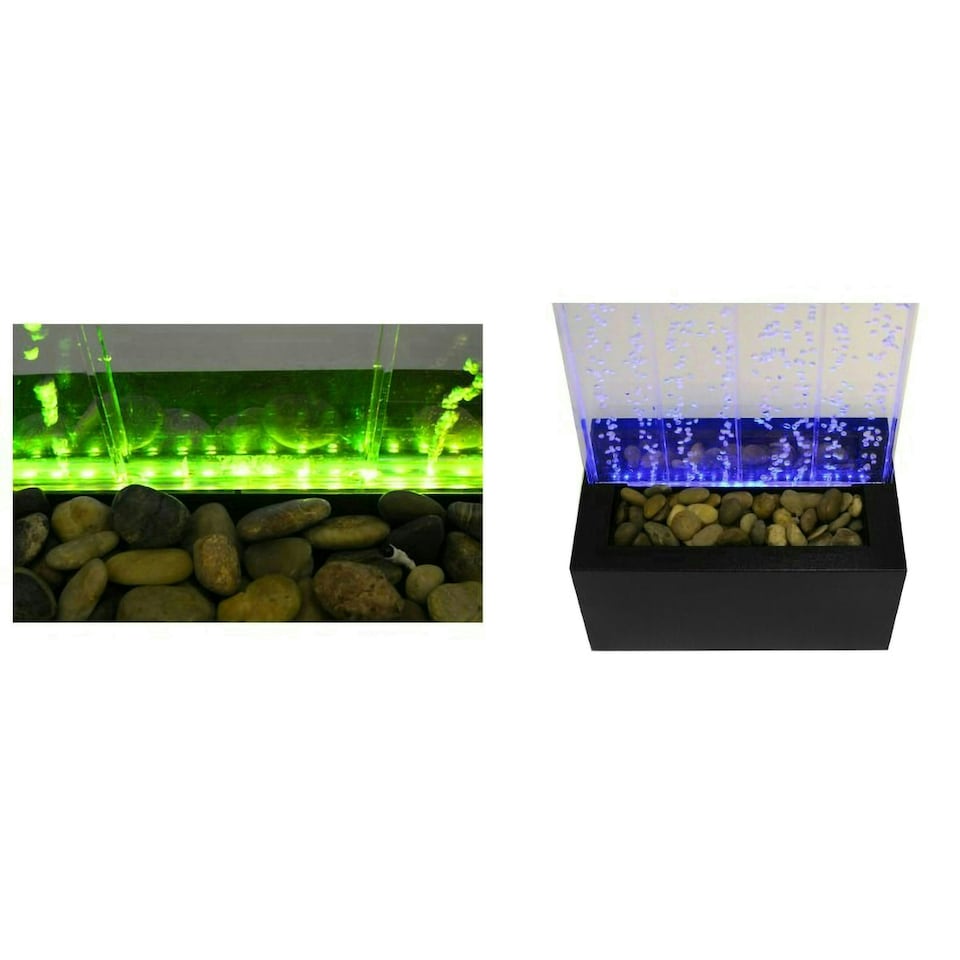 image 1 of Primrose Bubble Water Wall Water Feature with Colour Changing LEDs 150cm