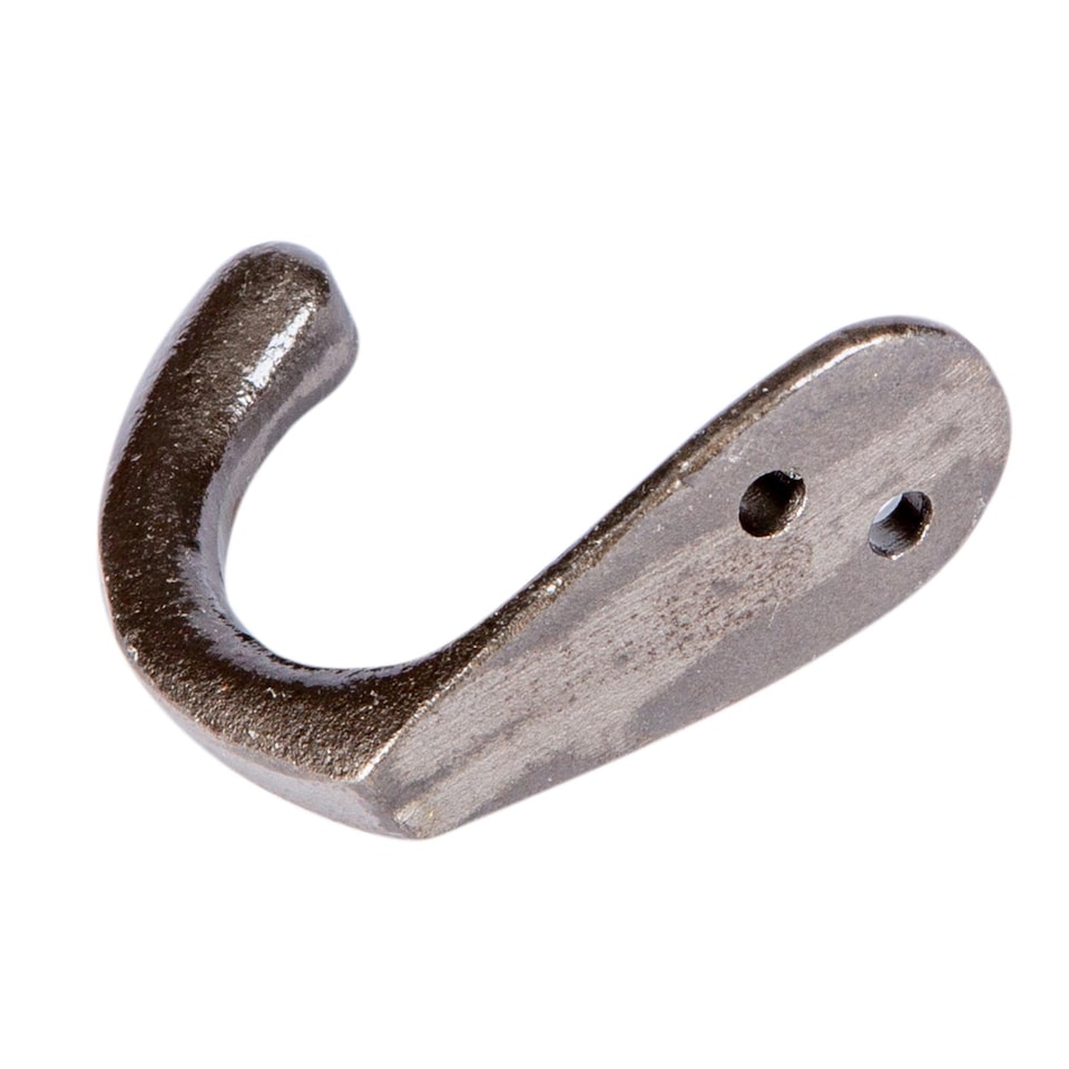 image 1 of Hammer & Tongs Single Robe Hook - W20mm x H45mm - Raw