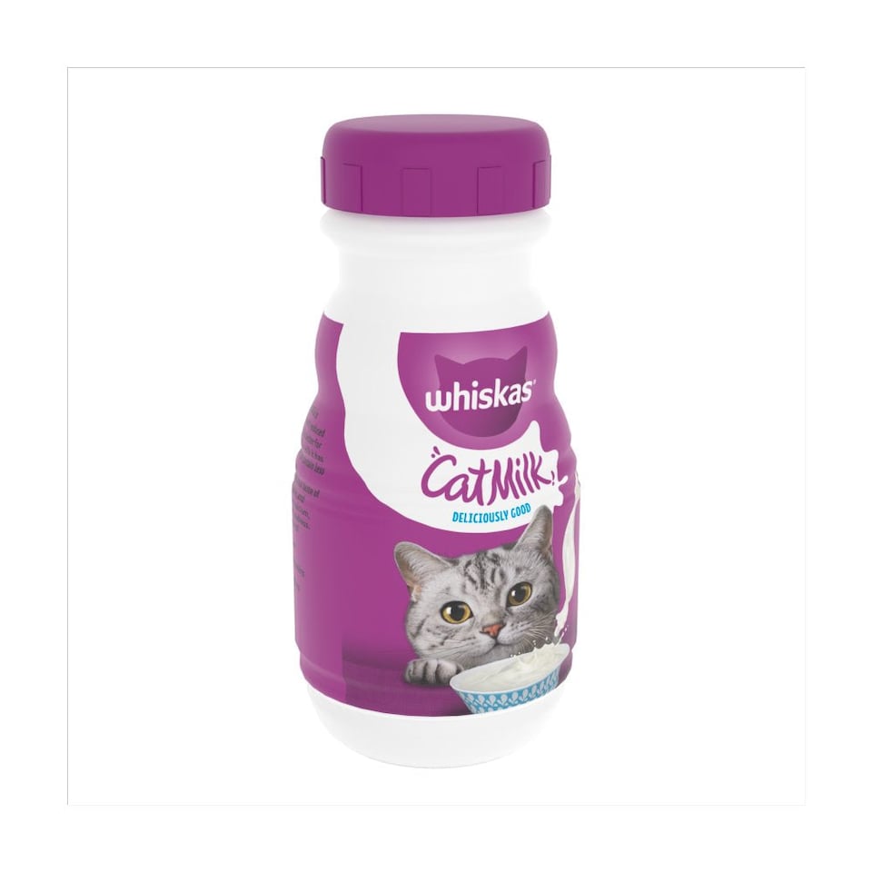 image 1 of whiskas Kitten Cat Milk Bottle 200ml (Pack of 6)