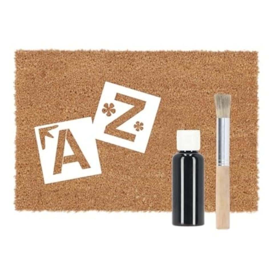 image 1 of Doormat Letters Stencil Pyo Set